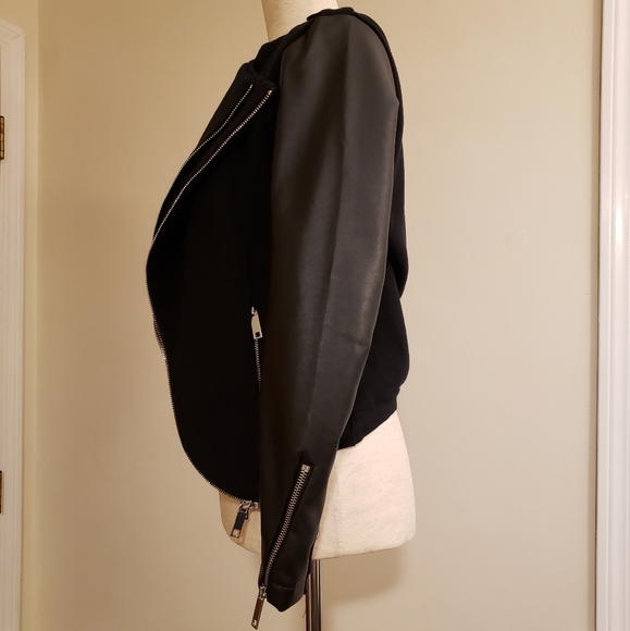 INC Black Jacket w/Zipper Design - Petite Small - Picture 2 of 6